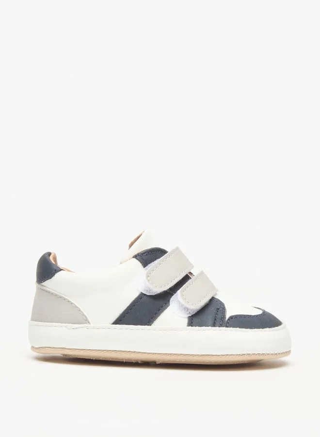 Barefeet Panelled Booties with Hook and Loop Closure