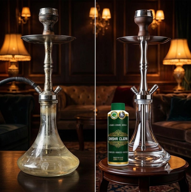 OzKleen Shisha Clean Powder Cleaner 325g, Australian Made & Owned Crystal Clear Hookah Cleaner, Odourless & Tasteless Formula for Glass, Ceramic & Metal Shisha, Hookah & Water Pipe Accessories - Image 3