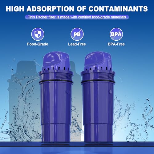 NUTTUTO Water Filter Replacement for PUR Pitchers & Dispensers, CRF-950Z, PPF900Z, PPF951K, 4-in-1 Filter System, Reduce Chlorine, PFOA and PFOS, Odor, 3 Pack,By NUTTUTO - Image 3