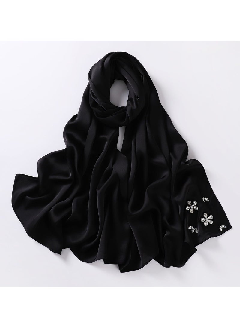 Nariele New Chiffon Handmade Diamond Headscarf - Image 1