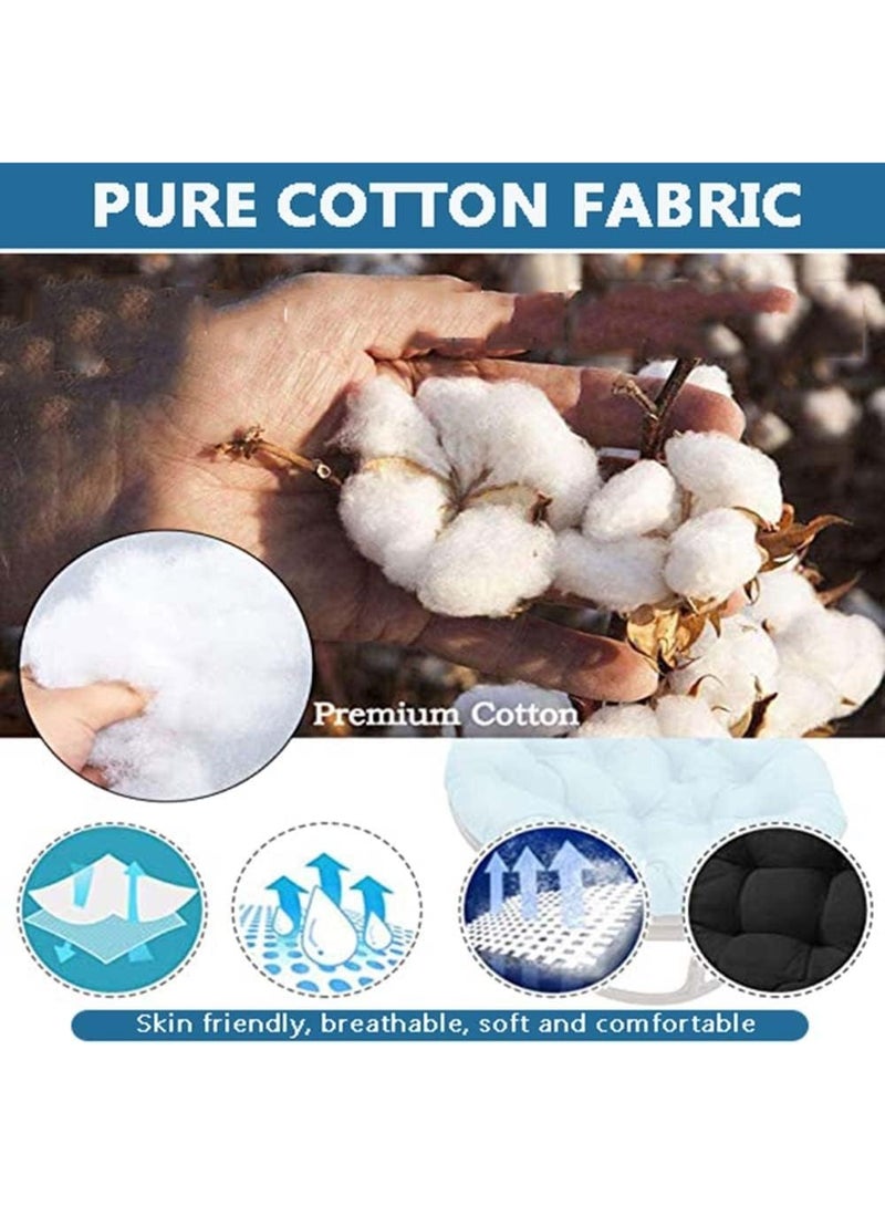 XiuWoo Chair Cushion Office Chair Pad with Fixing Band Chair Seat Cushion for Home Office Outdoor - Image 4