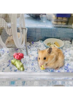 10Pcs Hamster Teeth Grinding Lava Block Calcium Stone Chew Toys for Chinchillas Rabbits Gerbil Guinea Pig Syrian Hamster Squirrel Ferret