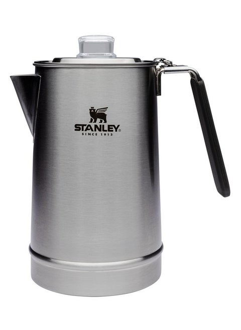 Stanley Hold Tight Percolator Coffee Pot 1.1 qt | Stainless Steel 6 Cup Coffee Maker | Stove Top or Open Fire | Backpacking, Camping, Hiking Cookware | BPA-Free | Stainless Steel