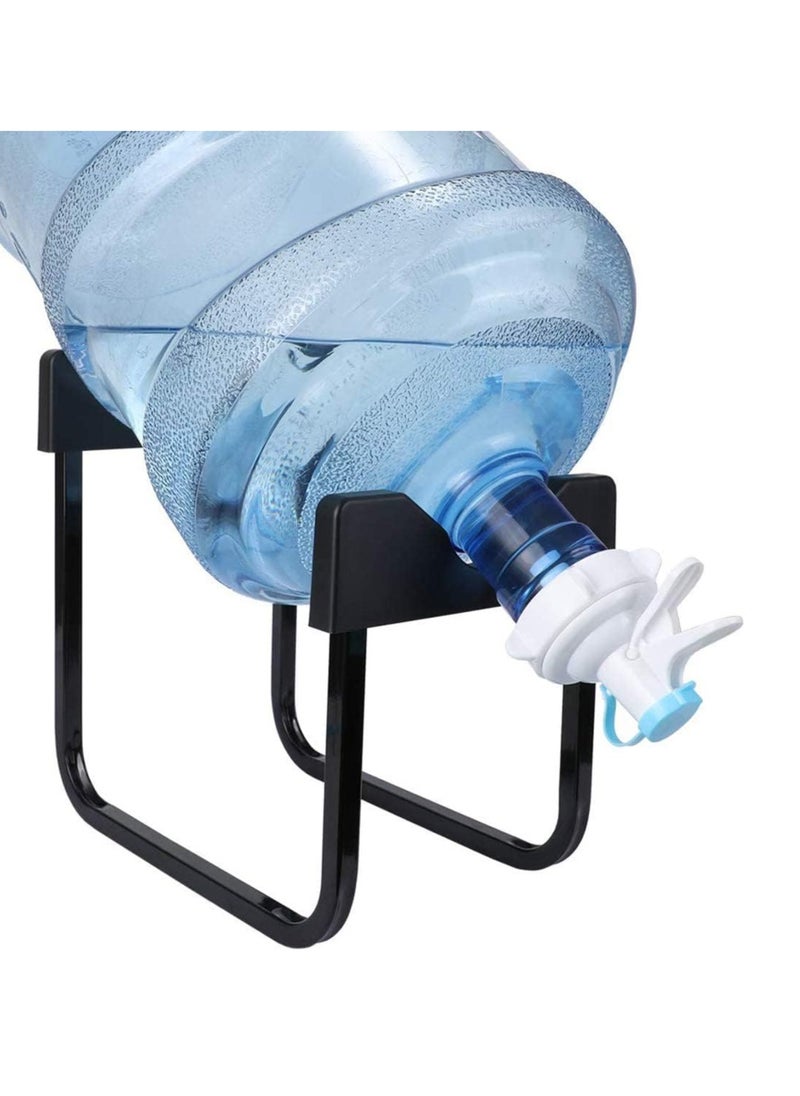 Beauenty Water Dispenser Stand with Dispenser Valve, 3-5 Gallon Water Bottle Stand, Non Slip Water Jug ​​Holder  - Image 1