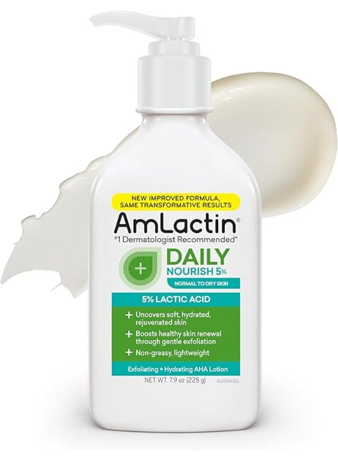 Daily Nourish 5% - 7.9 oz Body Lotion with 5% Lactic Acid - Exfoliator and Moisturizer for Dry Skin​