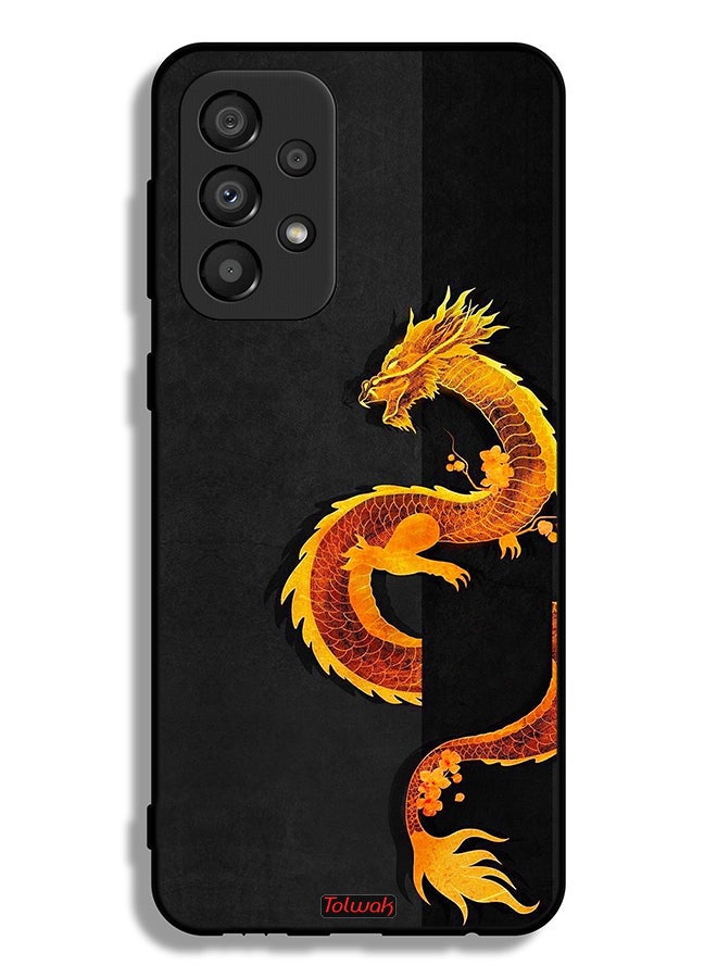 Tolwak Samsung Galaxy A33 5G Protective Case Cover Dragon Art - Image 1