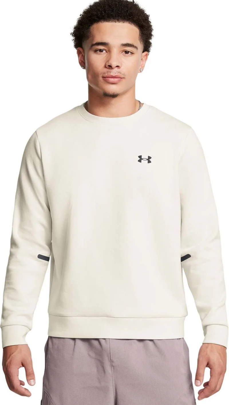 UNDER ARMOUR Under Armor Sweatshirt, Xl, White