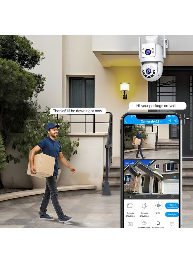 Dual 3MP PTZ Wireless Camera 5G WiFi Dual Lenses Two Way Intercom Auto Tracking Color AW3 32G Card - Image 5