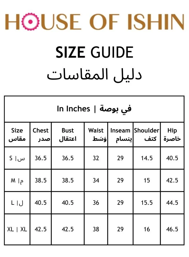 ISHIN Women's Black Rayon Embellished Regular Fit Kurta Set