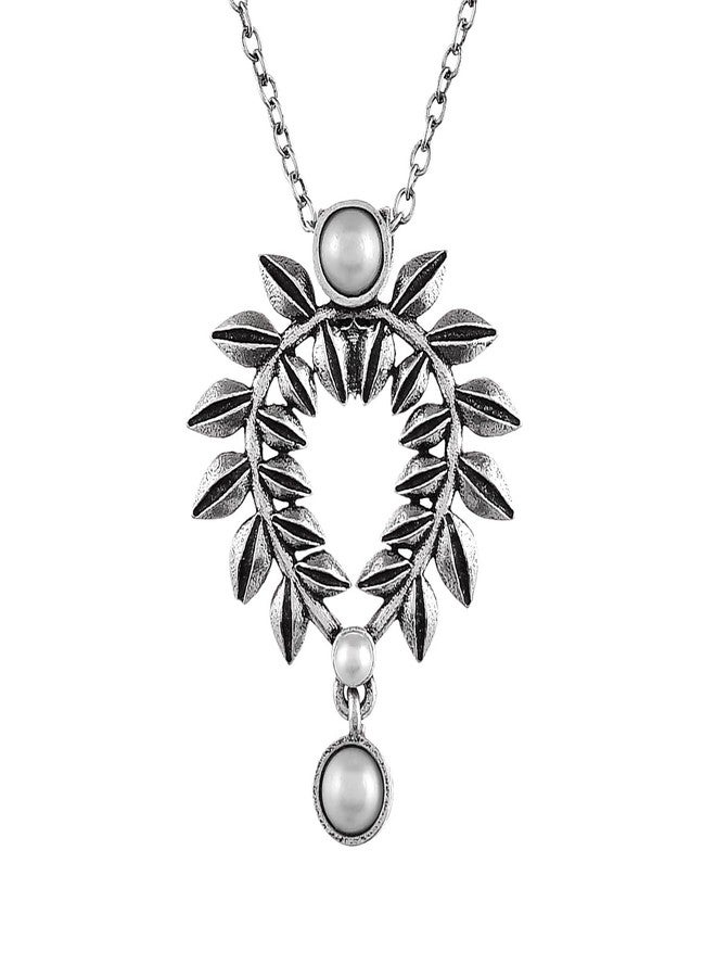 VOYLLA Fresh Fern Petal Pendant Set For Women, Pendant Set For Women, Womens Gift, Gift For Her - Image 5