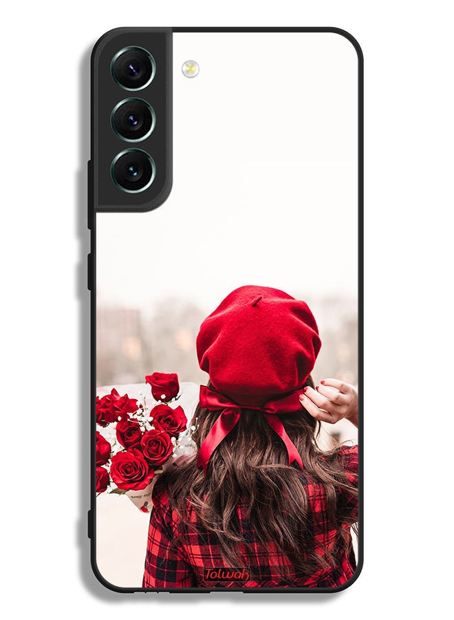 Tolwak Samsung Galaxy S22 Plus 5G Protective Case Cover Holding Flowers - Image 3