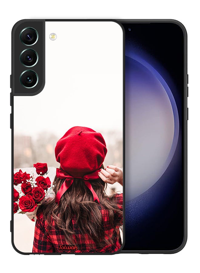 Tolwak Samsung Galaxy S22 Plus 5G Protective Case Cover Holding Flowers - Image 2