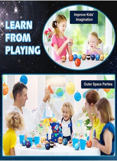 RATSAW 10 Pack Planets Balls Solar System Model Stress Balls Planet Educational Toy Balls for Party Favors Birthday Gift  - Image 4