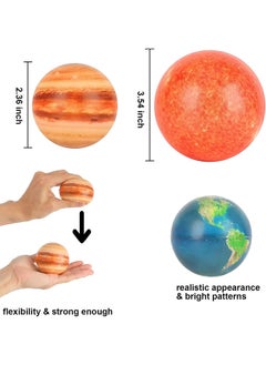 RATSAW 10 Pack Planets Balls Solar System Model Stress Balls Planet Educational Toy Balls for Party Favors Birthday Gift  - Image 5
