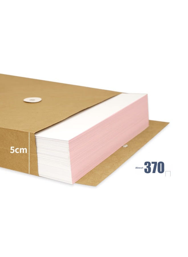 Simaa 20 A4 Kraft Paper File Folders, Blue-black Text, 5cm Side Width, For Tender Doents And Contracts, Office Supplies, 6137 - Image 2