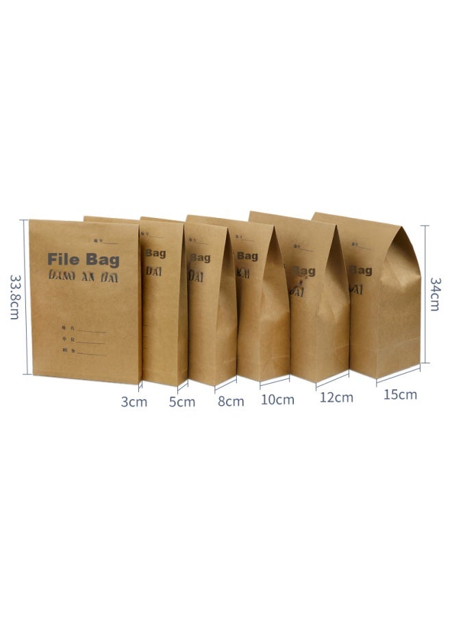 Simaa 20 A4 Kraft Paper File Folders, Blue-black Text, 5cm Side Width, For Tender Doents And Contracts, Office Supplies, 6137 - Image 4