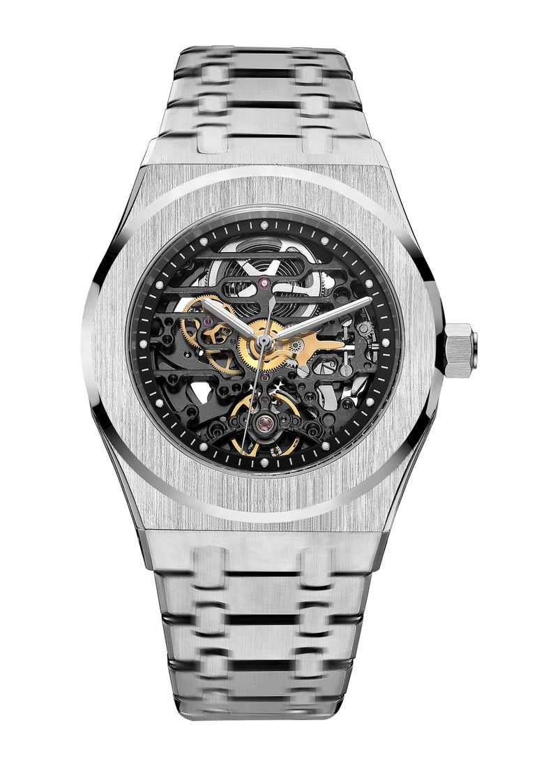 FEICE FM019 Men's Automatic Skeleton Watch – 42mm Stainless Steel Case, Sapphire Glass, Luminous Hands, 30M Water Resistant  - Image 1
