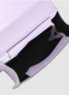 Haute Sauce Contrast Quilted Sling Bag - White & Lilac  - Image 3