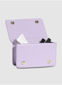 Haute Sauce Contrast Quilted Sling Bag - White & Lilac  - Image 2