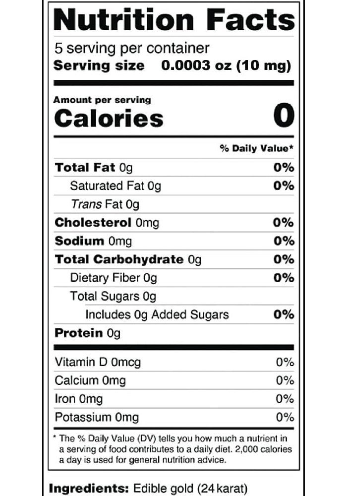 BeePoint 24K Edible Gold Foil Flakes - 50mg for Cake Decorating, Baking, Crafts, and Makeup - Image 3