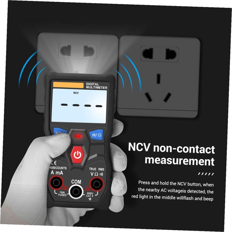 Heat Resistant Test Leads Digital Multimeter Auto Detect Voltage Resistance Capacitance - Image 4