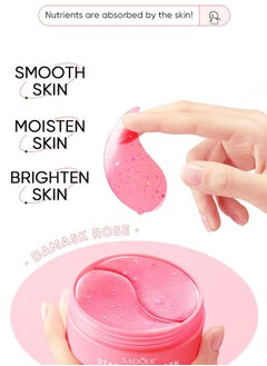 SADOER Damask Rose Starry Eye Mask Brightening Eye Rim Rose Moisturizing Eye Mask  - Image 4