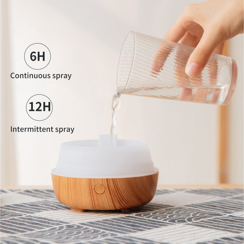 Essential Oil Diffuser Khaki 2 Mist Settings 7 Color-Changing Led Lights Auto-Shut Off - Aroma Spa Humidifier Diffuser for Baby Bedroom Home - Image 5