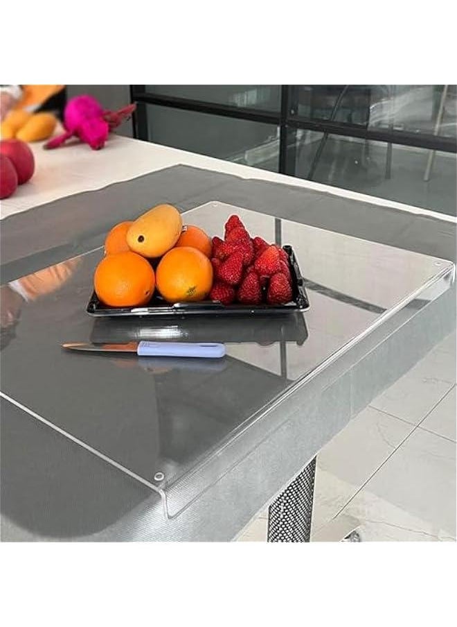 Acrylic Cutting Boards for Kitchen Counter,Clear Cutting Board for Kitchen, Acrylic Anti-Slip Transparent Cutting Board with Lip for Counter Countertop Protector Home Restaurant (35x45cm) - pzsku/Z3FD26685EB7732FADADCZ/45/_/1725418055/638f9725-6944-4b03-afd1-3669b2a7f713