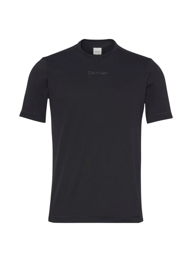 CALVIN KLEIN Men's Short Sleeves T-Shirt - Polyester, Black