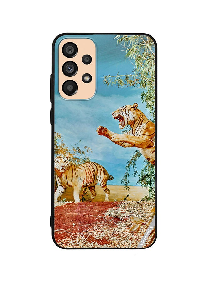 VR CREATIVE Protective Case Cover For Samsung Galaxy A33 5G Tiger Jumping Design Multicolour - Image 1