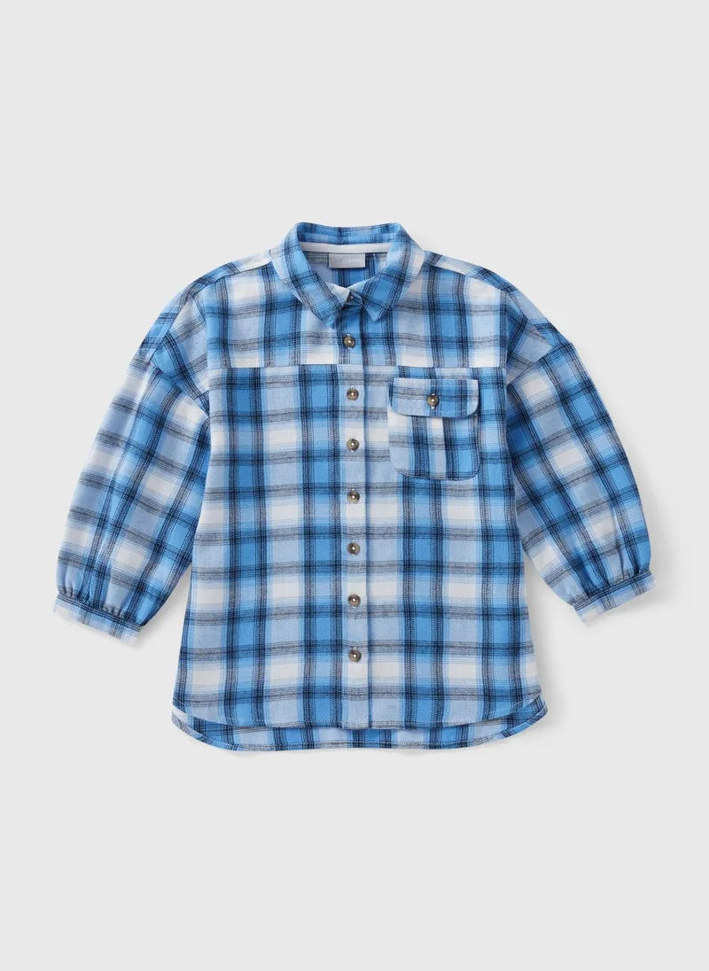 Matalan Boys Blue Check Shirt