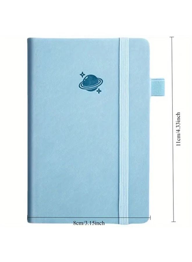 Purple Mini Notebook 8x11cm Pocket Notepad With Elastic Closure For School Office - Image 4
