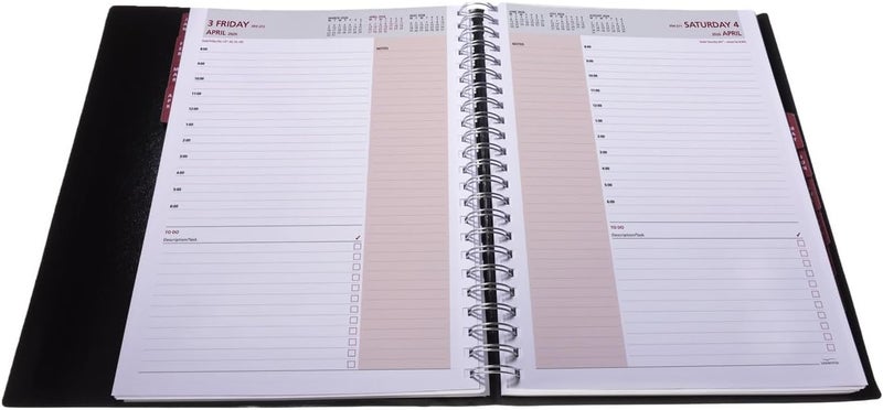 Collins - Leadership - 2026 12 Month Calendar Year Planner, Day-To-Page with Hourly Appointments Diary, A4 - Black (CP6743.99-26) - Image 4