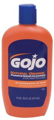 GOJO 095712EA Natural Orange Pumice Hand Cleaner 14 oz Bottle