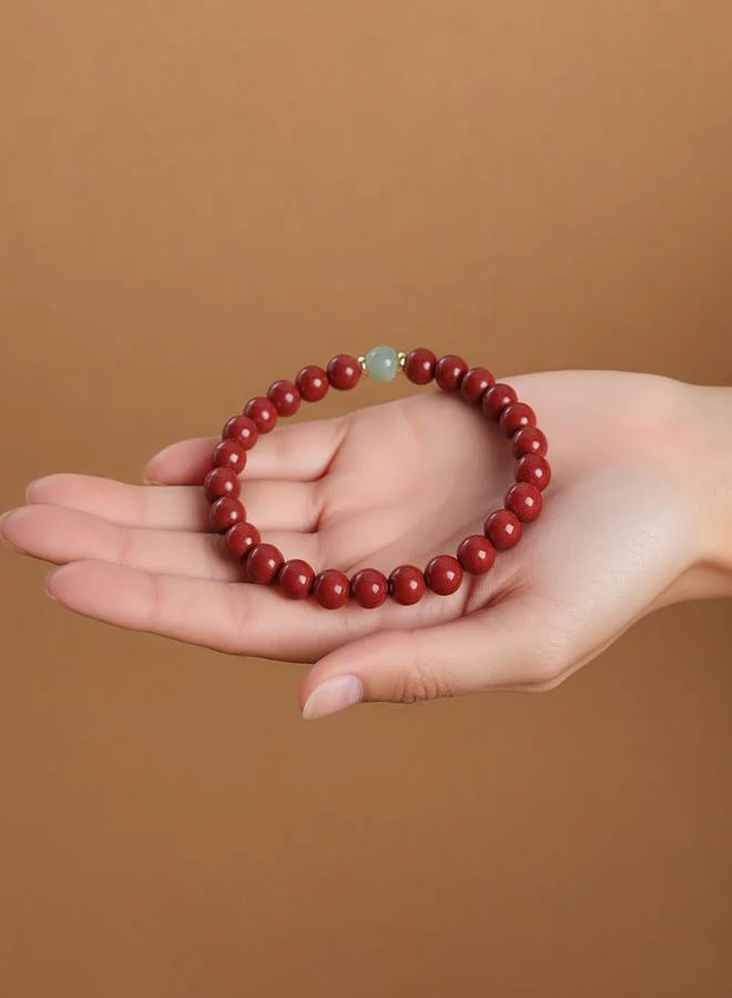 تايك تو Red Resin Beaded Bracelet