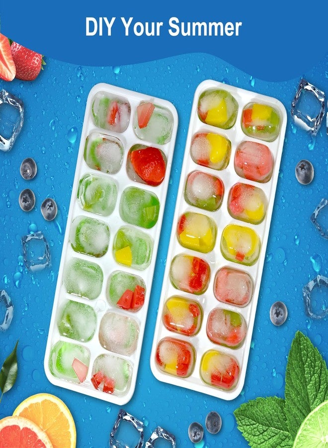 Weftnom 5 Pack 70 Cube Silicone Ice Cube Trays for Freezer with Lids, Easy-Release Stackable Ice Molds & Ice Trays, BPA-Free Freezer Ice Tray Set for Drinks,Coffee,Cocktails, Food,Ice Trays for Freezer. - Image 5