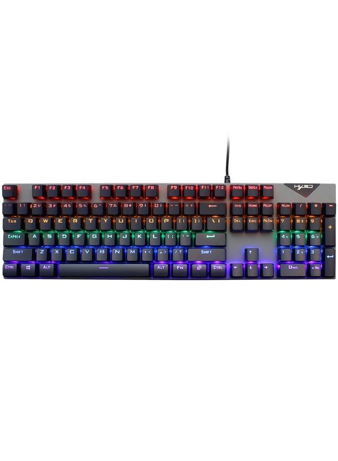 لوحة مفاتيح سلكية بإضاءة خلفية متعددة الألوان RGB تحتوي على 104 - Image 1