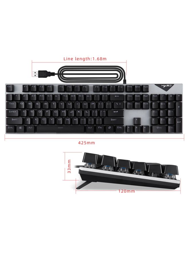 لوحة مفاتيح سلكية بإضاءة خلفية متعددة الألوان RGB تحتوي على 104 - Image 4