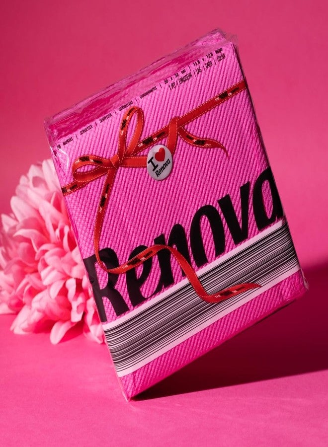 Renova Extra Soft and Absorbent Paper Napkins (Fuchsia) - Pack of 70 Pieces - Image 2