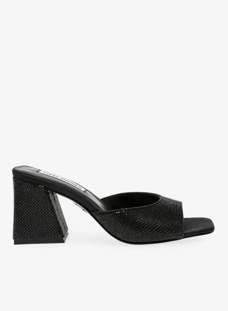 STEVE MADDEN Steve madden glowing-r metallic black women's heels