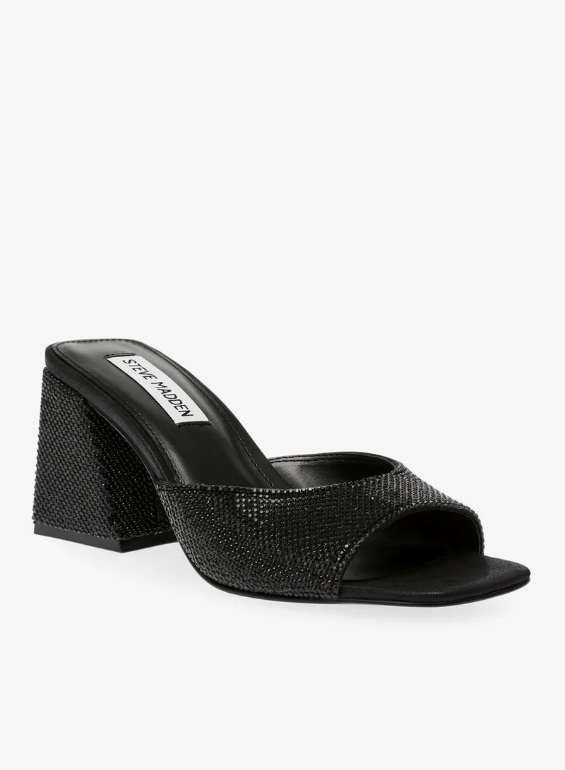 STEVE MADDEN Steve madden glowing-r metallic black women's heels
