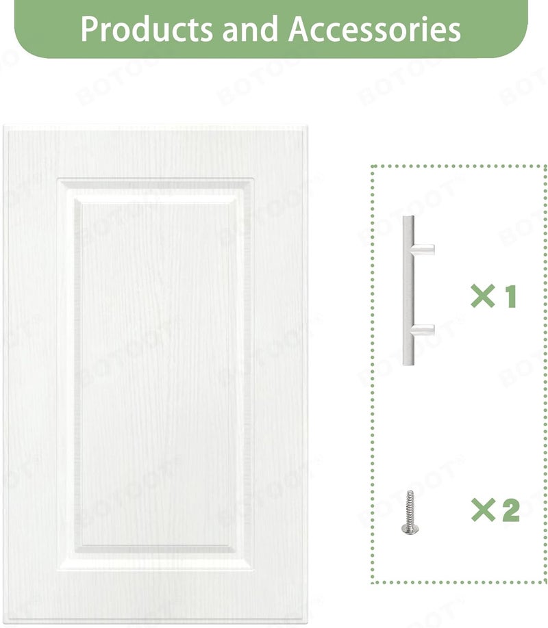 BOTOOT Built-in Cabinet Doors - Cabinet Doors for Kitchen, Living Room, Bedroom, Bathroom - 29 Inch High (White Texture, 17.75 Inch Wide) - Image 5