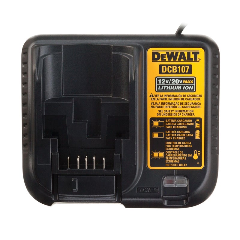 DeWALT DCB107 12V/20V MAX Lithium Ion Charger (Bulk Packed) - Image 3