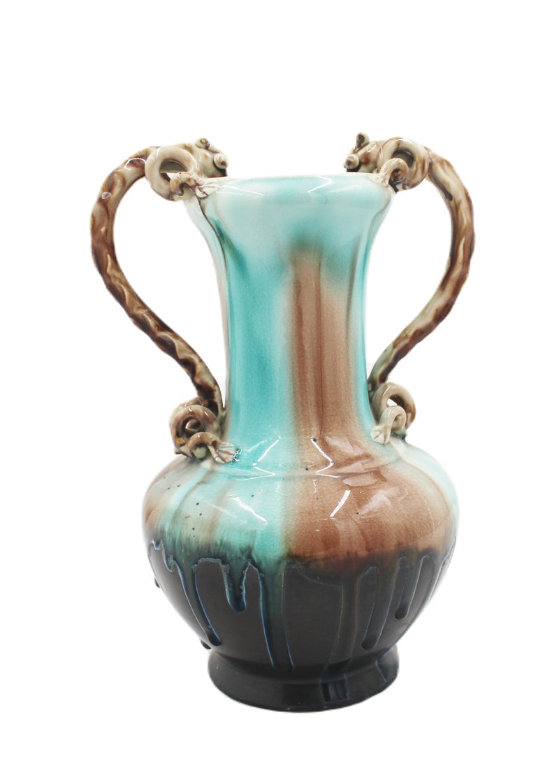 Antique Museum - Vietnam Handmade Antique Porcelain Flower Vase - Image 1