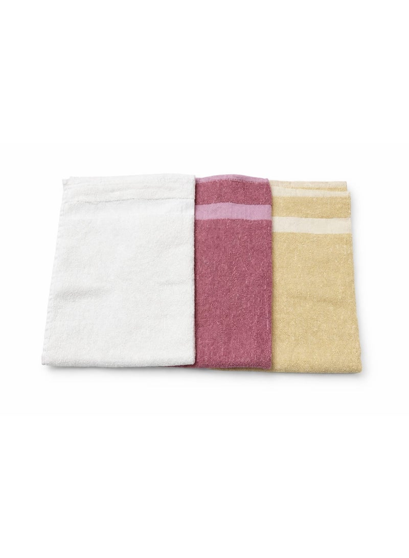 High-quality cotton towel set, 40x60 cm, 3 pieces - Image 2