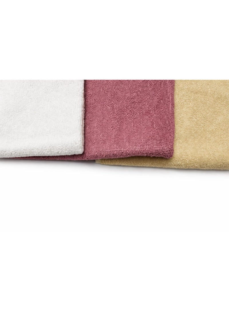 High-quality cotton towel set, 40x60 cm, 3 pieces - Image 3