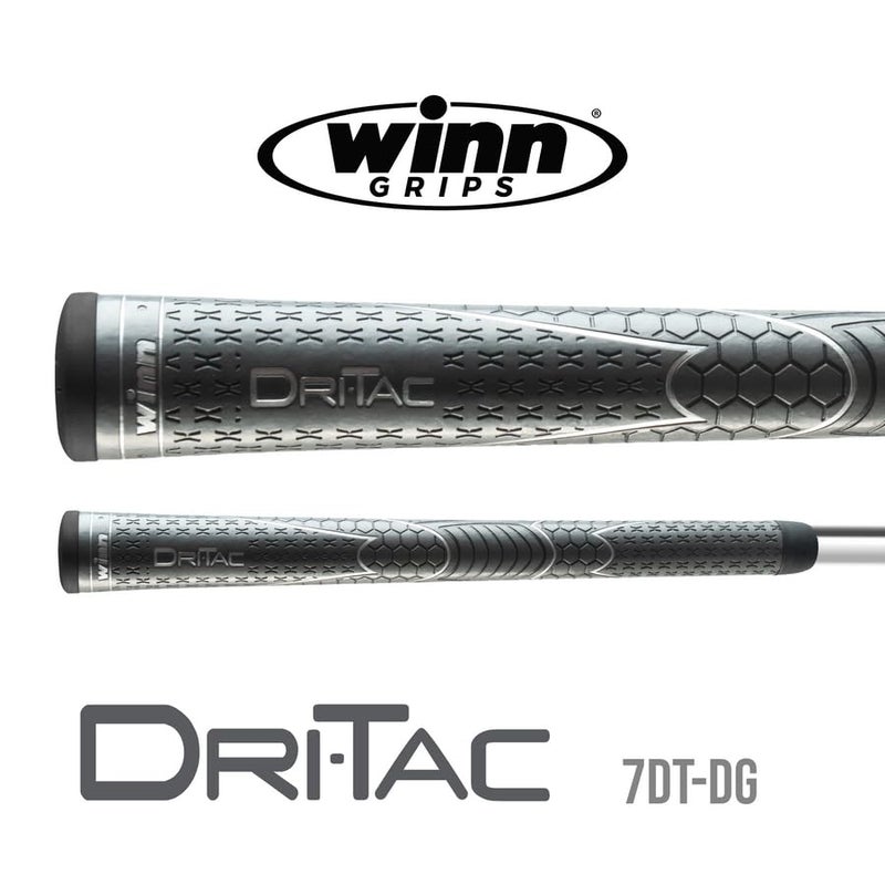 Winn Grips Dri-Tac 13 Piece Ladies/Men's Undersize (-1/32") Gray Golf Grip Bundle - Image 2