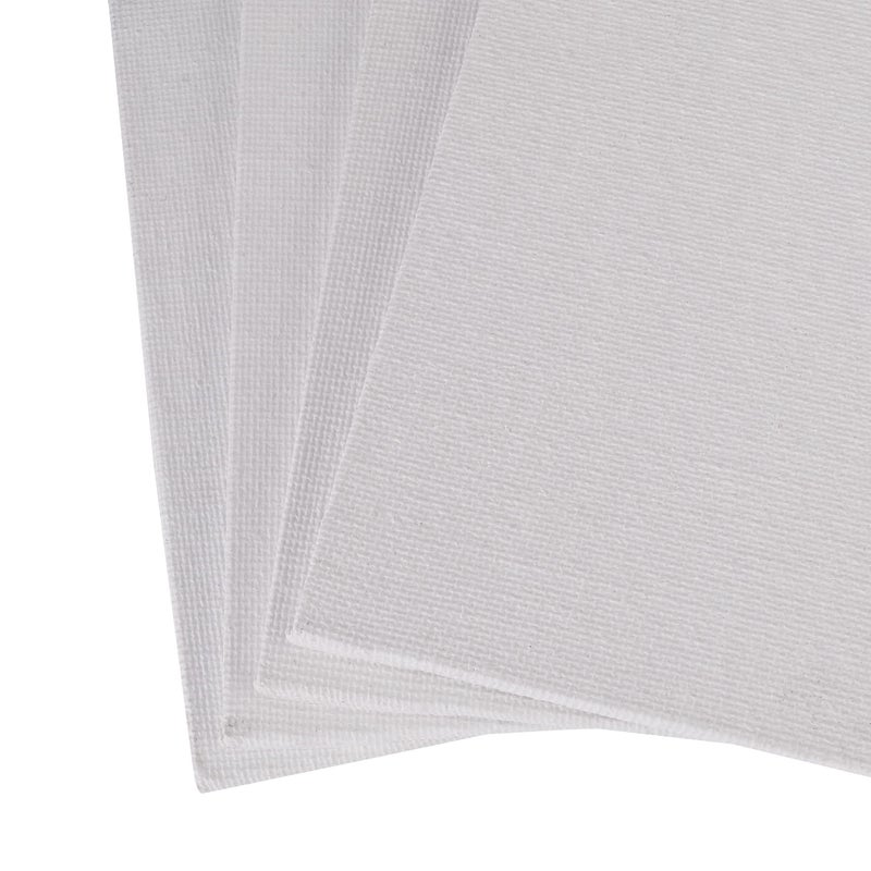 Worison Roy Fine Art Cotton Canvas Board Medium Grain 8 X 8 Inch with 4MM Board Backing - Pack of 10 - White - Image 3