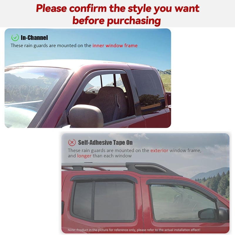 Deebior 194623 Original Side Window Wind Deflector Set for Dodge Ram 1500, 2500 & 3500 - Image 4