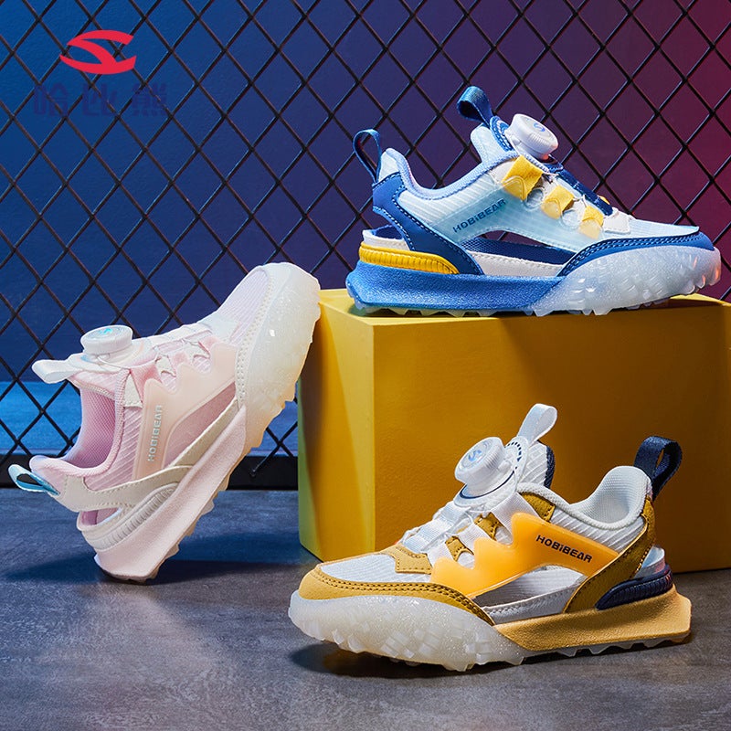 Habib Bear Children'S Shoes Summer Sandals Boys' Sports Sandals Girls' Single Mesh Sneakers Closed-Toe Frame Shoes - Image 2